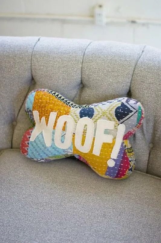 Orthopedic Pillows for Back Pain ReliefKalalou NRV2082 Kantha Bone Pillow Woof