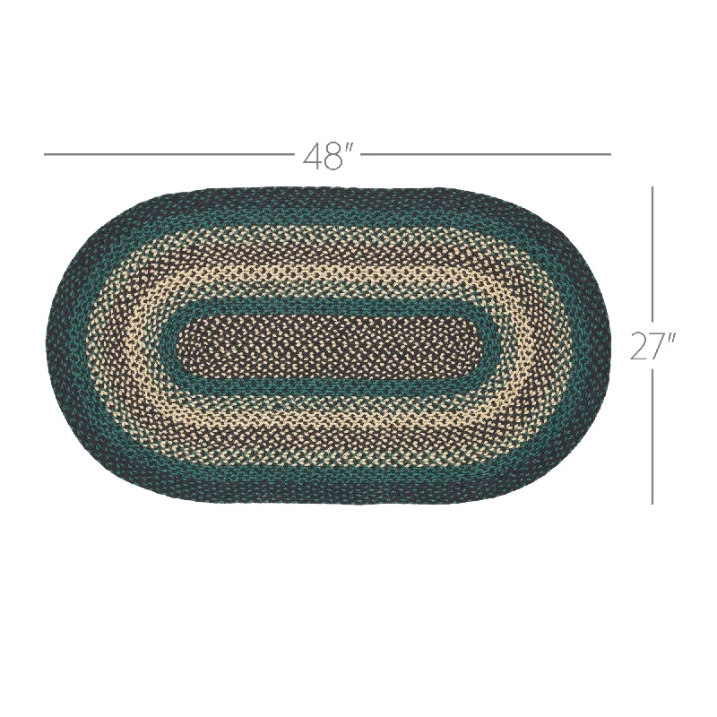 Bed skirts with a high - quality elastic waistbandPine Grove Jute Rug Oval w/ Pad 27x48 Bed skirts with a high - quality elastic waistbandPine Grove Jute Rug Oval w/ Pad 27x48