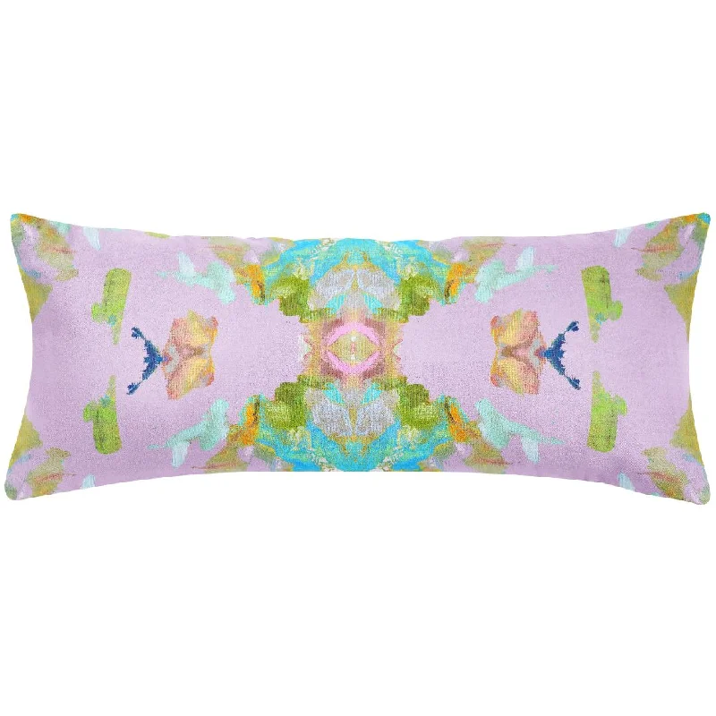 Cooling Pillows for Hot SleepersStained Glass Lavender 14x36 Pillow