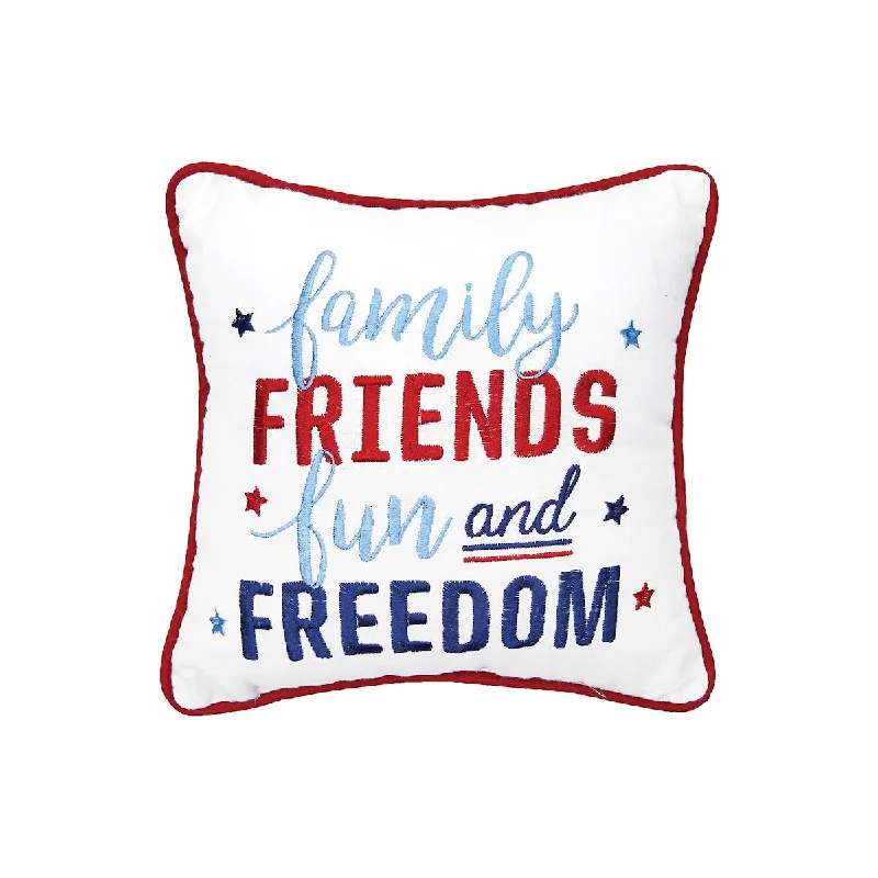 Bolster Pillows for Sofa DecorationFamily Friends Freedom Mini Pillow