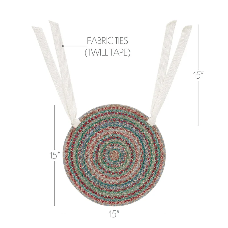 Bed skirts with a tie - back design for adjustabilityMulti Jute Chair Pad 15 inch Diameter Bed skirts with a tie - back design for adjustabilityMulti Jute Chair Pad 15 inch Diameter