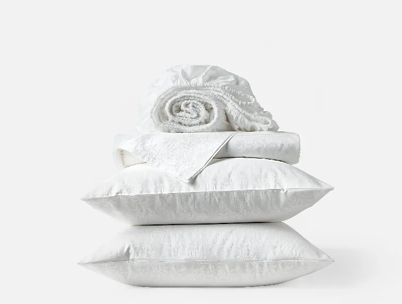 Back Support Pillows for Office ChairsHeirloom Organic Sateen Jacquard Sheet Set