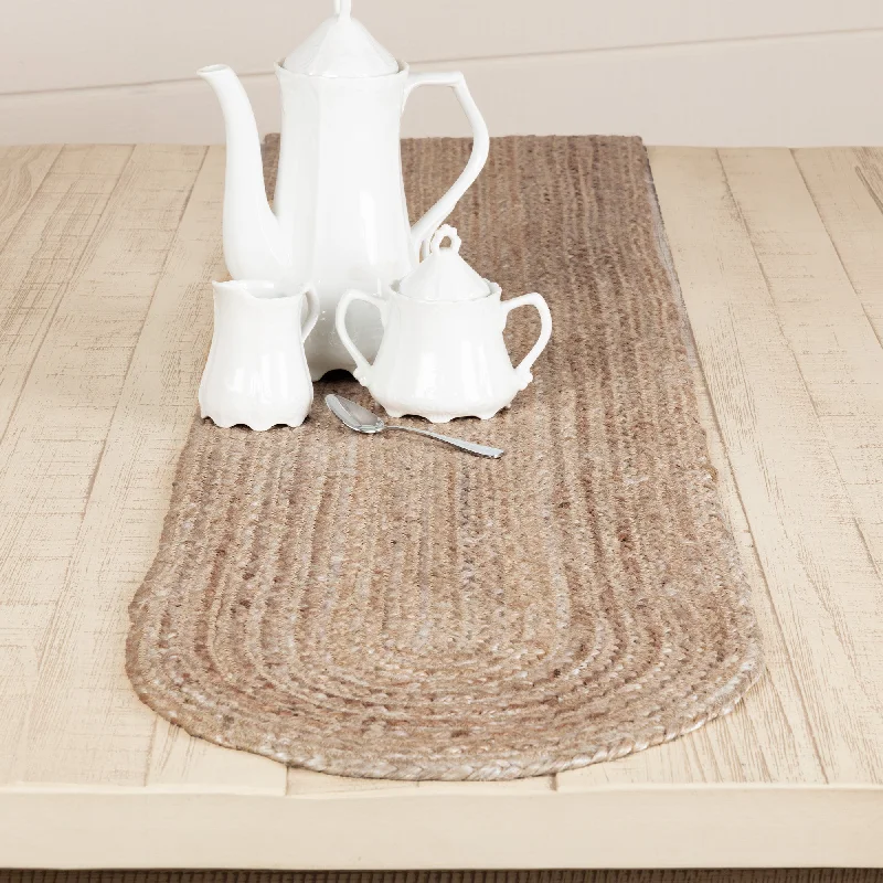 King - size bed skirts in solid colorsNatural Jute Runner 13x72