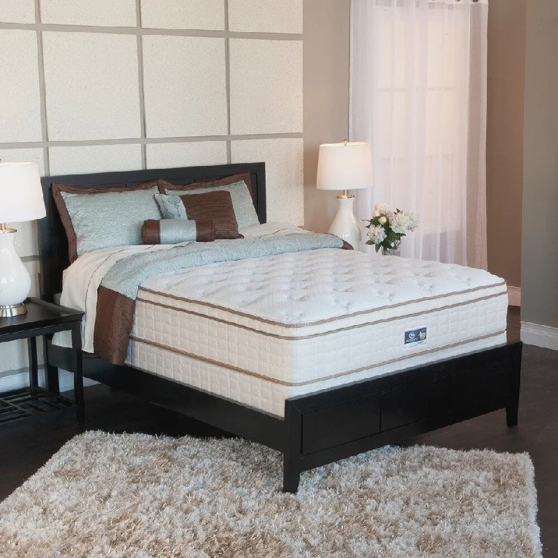 Bamboo - charcoal infused mattresses for odor absorptionSerta Bristol Way Euro-top Split Queen-size Mattress and Box Spring Set Bamboo - charcoal infused mattresses for odor absorptionSerta Bristol Way Euro-top Split Queen-size Mattress and Box Spring Set