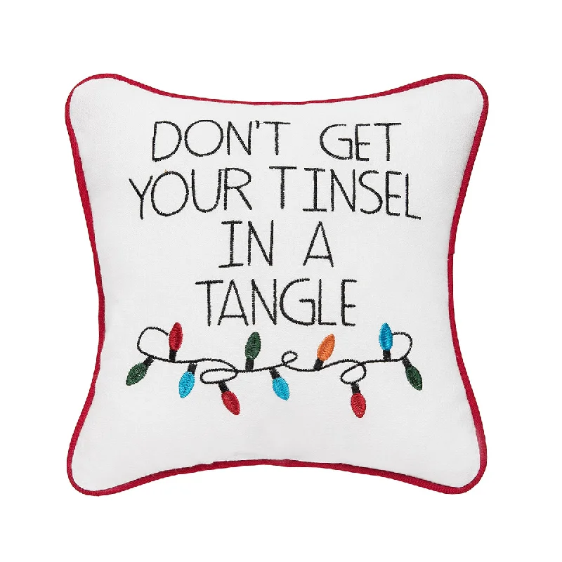 Travel Pillows for Long JourneysTinsel In A Tangle Mini Pillow