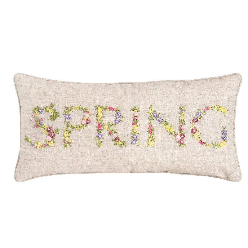 Round Pillows for Boho-Style InteriorsSpring Pillow