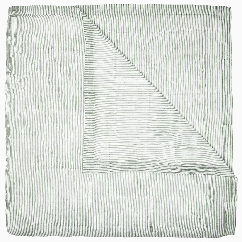 Plush Pillows for a Cozy BedNandi Sage Quilt