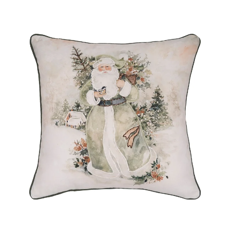 Lumbar Support Pillows for Car SeatsSnow Santa & Tree Pillow