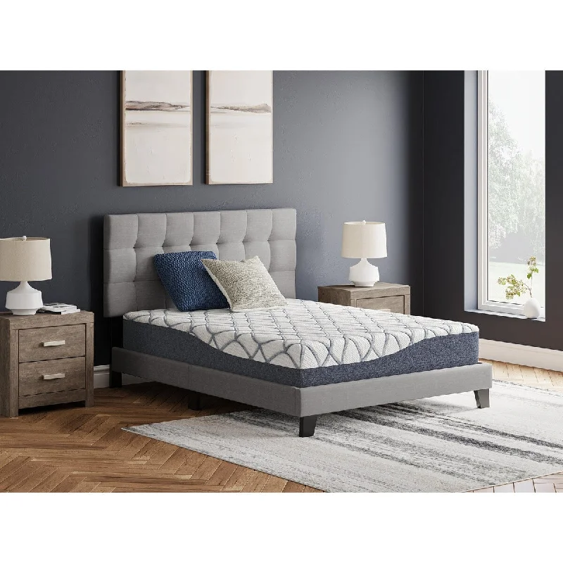 Queen - size mattresses for couples and standard bedroomsSignature Design by Ashley 10 Inch Chime Elite 2.0 White/Blue Mattress Queen - size mattresses for couples and standard bedroomsSignature Design by Ashley 10 Inch Chime Elite 2.0 White/Blue Mattress