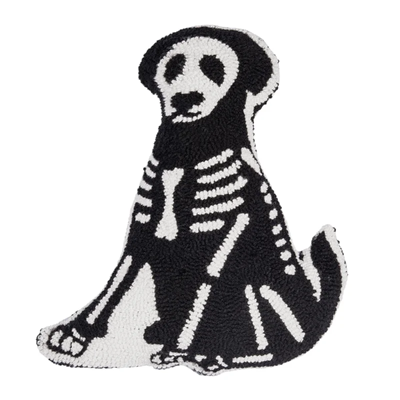 Cotton Pillows for Natural ComfortDog Skeleton Shaped Hooked Pillow