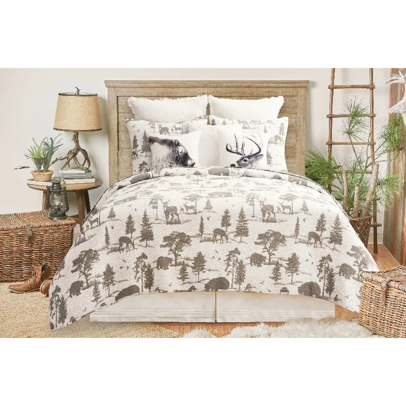 Down - filled comforters for supreme warmth and lightnessHillside Royal Cotton Reversible Lodge Quilt Set Down - filled comforters for supreme warmth and lightnessHillside Royal Cotton Reversible Lodge Quilt Set