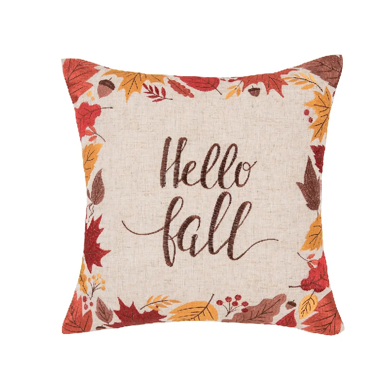 Square Pillows for Modern Home DecorHello Fall Pillow