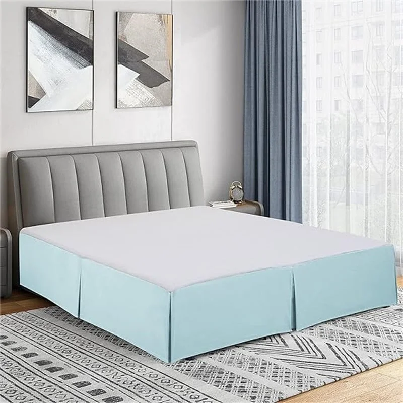 Bed skirts in neutral colors for easy pairingMicrofiber Pleated Easy Fit Bed Skirt