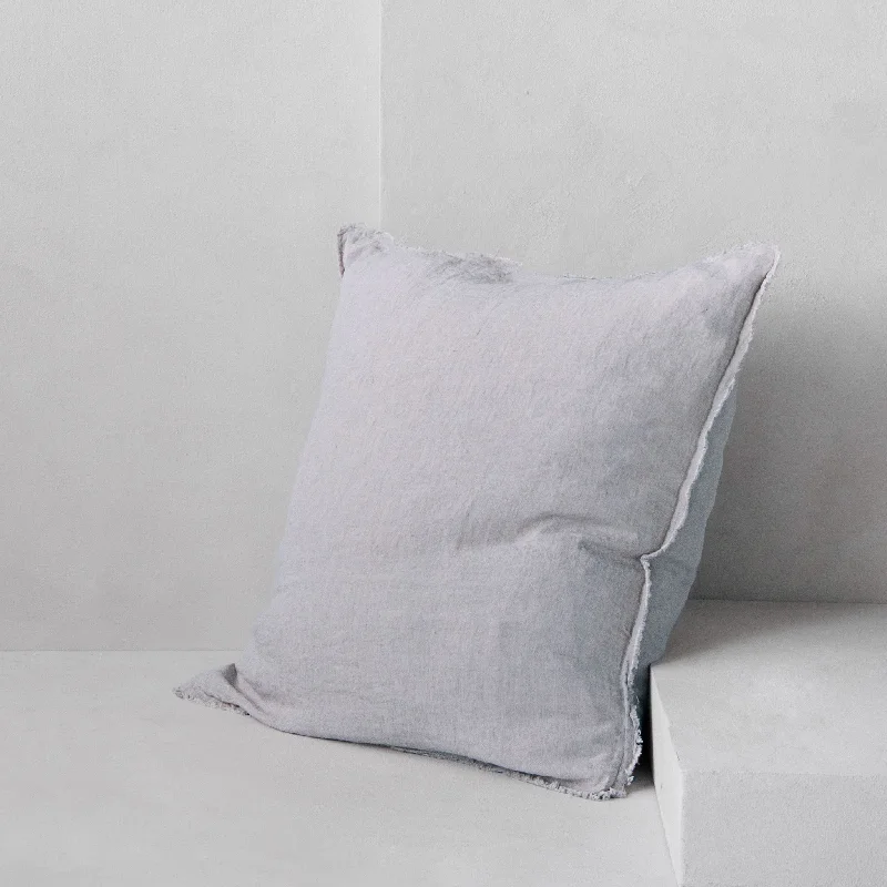 Travel Pillows for Long JourneysFlocca Linen Pillow - Fog