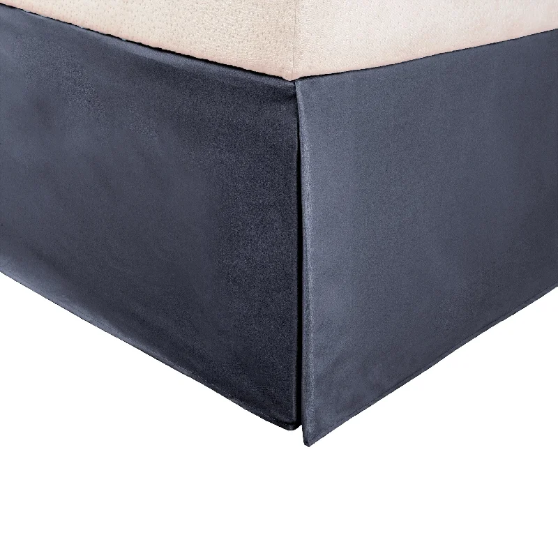 Bed skirts with a metallic thread for a touch of glamourSuperior Telesco Microfiber 15-inch Drop Bedskirt Bed skirts with a metallic thread for a touch of glamourSuperior Telesco Microfiber 15-inch Drop Bedskirt