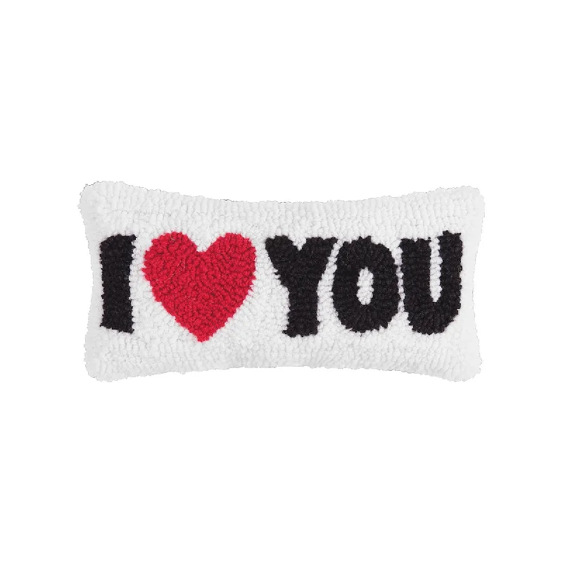 Square Pillows for Modern Home DecorI Heart You Hooked Mini Pillow
