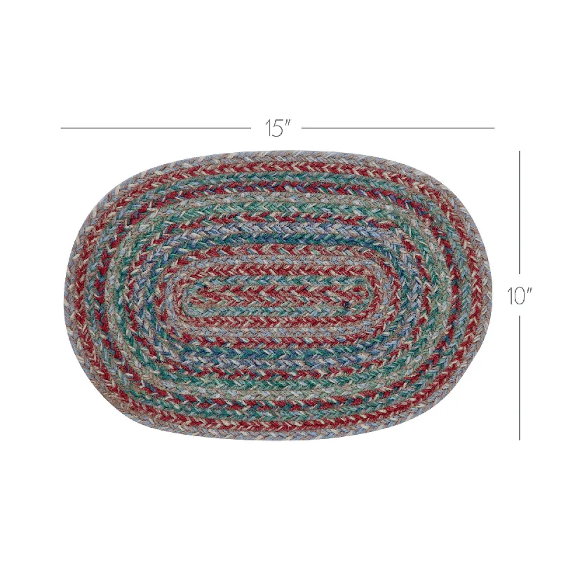 Bed skirts in pastel shades for a delicate lookMulti Jute Oval Placemat 10x15