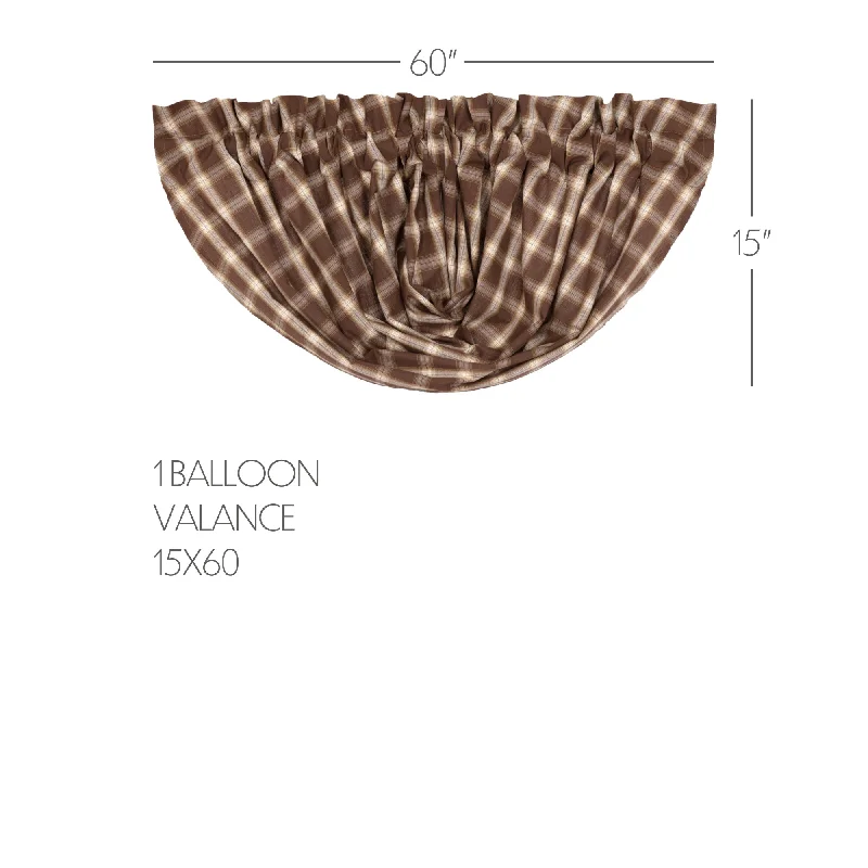 Bed skirts with a satin finish for a shiny appearanceRory Balloon Valance 15x60