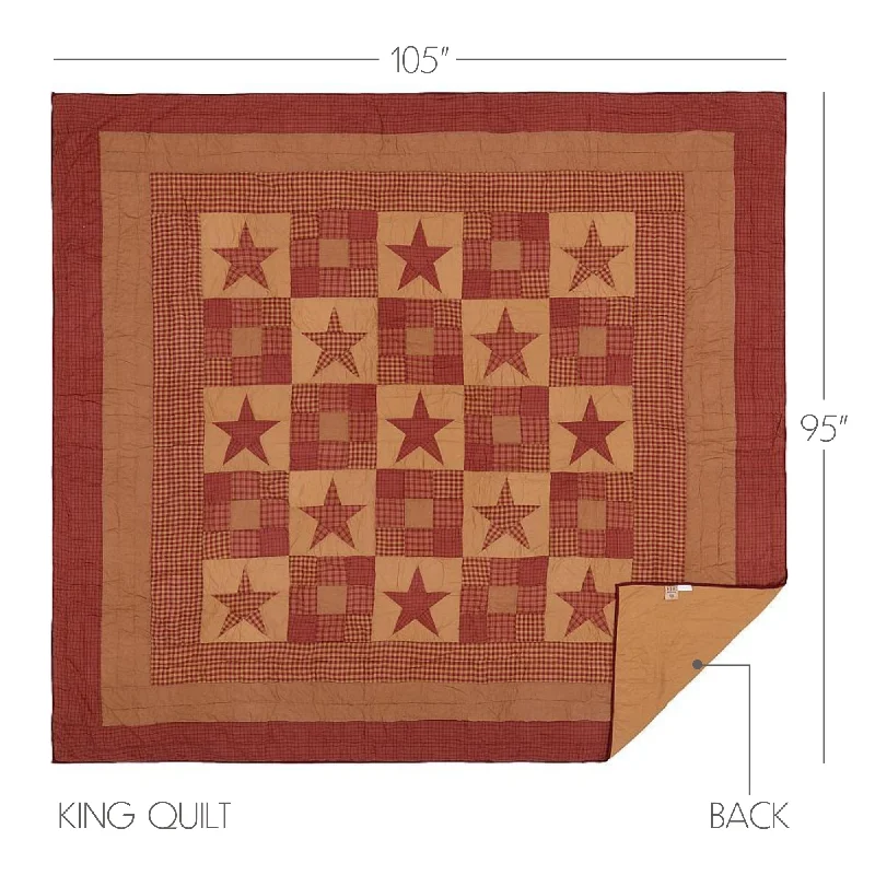 Bed skirts with a damask pattern for an elegant lookNinepatch Star King Quilt 105Wx95L Bed skirts with a damask pattern for an elegant lookNinepatch Star King Quilt 105Wx95L