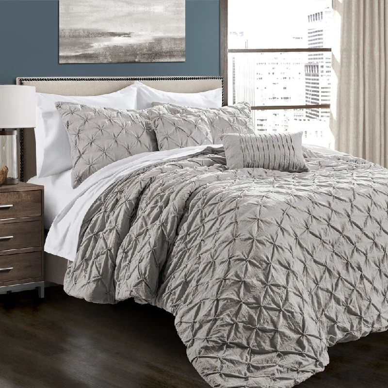 King - size comforters to fit large king - sized beds perfectlyLush Decor Ravello Pintuck 5-piece Comforter Set King - size comforters to fit large king - sized beds perfectlyLush Decor Ravello Pintuck 5-piece Comforter Set