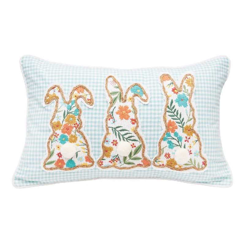 Silk Pillows for Smooth Skin and HairBlossom Bunny Trio Pillow