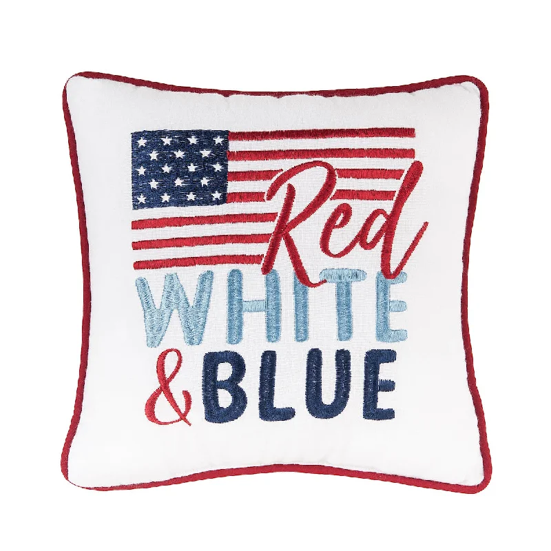 Lumbar Support Pillows for Car SeatsRed White & Blue Flag Mini Pillow