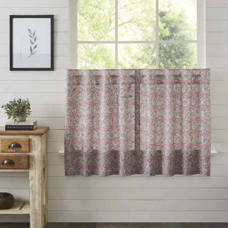 Bed skirts with a flannel material for a cozy winter optionKaila Floral Tier Set of 2 L36xW36