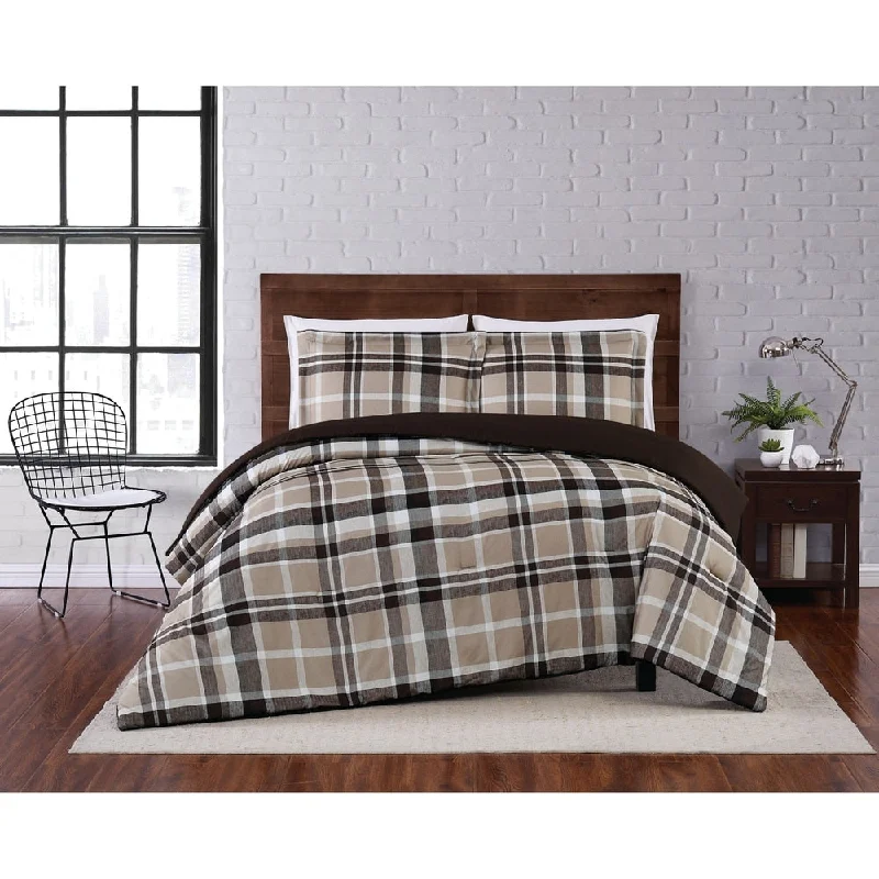 Latex - filled comforters with a bouncy texture and good supportPorch & Den Brigadoon Plaid Comforter Set Latex - filled comforters with a bouncy texture and good supportPorch & Den Brigadoon Plaid Comforter Set