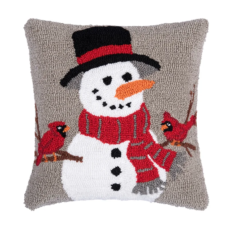 Cooling Pillows for Hot SleepersSnowman & Cardinals Hooked Pillow