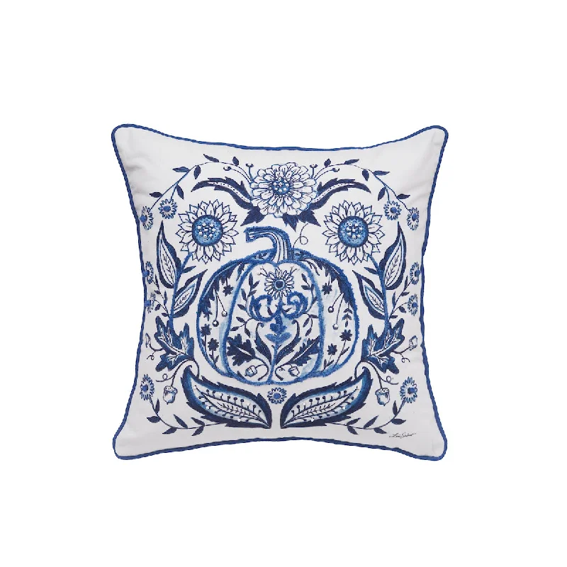 Velvet Pillows for a Touch of EleganceBlue Harvest Pumpkin Pillow