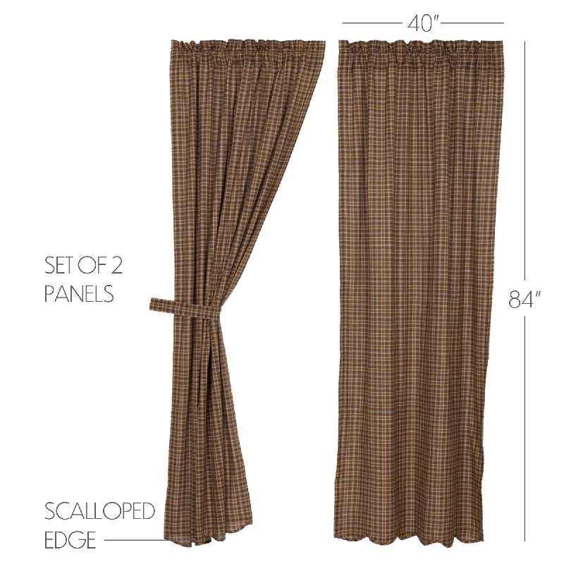 Queen - size bed skirts with ruffled edgesPrescott Panel Scalloped Set of 2 84x40