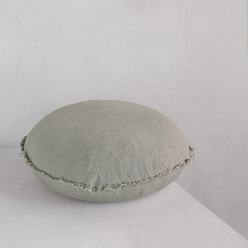 Silk Pillows for Smooth Skin and HairFlocca Macaron Linen Pillow - Argent