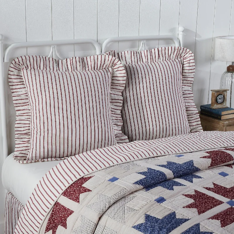 Down Alternative Pillows for Ethical ChoicesCelebration Fabric Euro Sham 26x26 VHC Brands