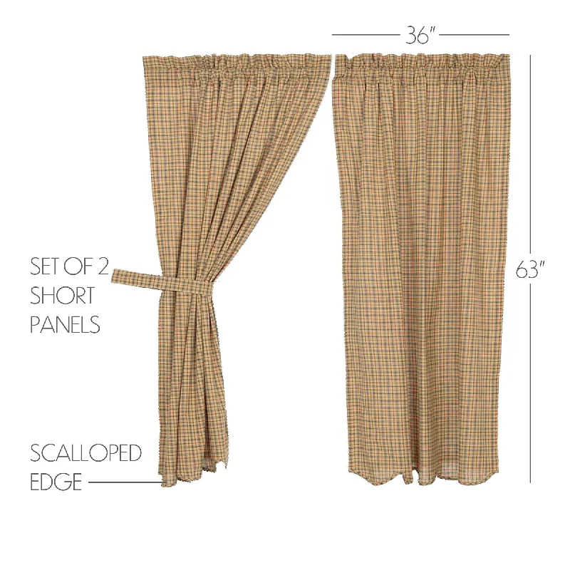 Bed skirts with a eco - friendly materialMillsboro Short Panel Scalloped Set of 2 63x36
