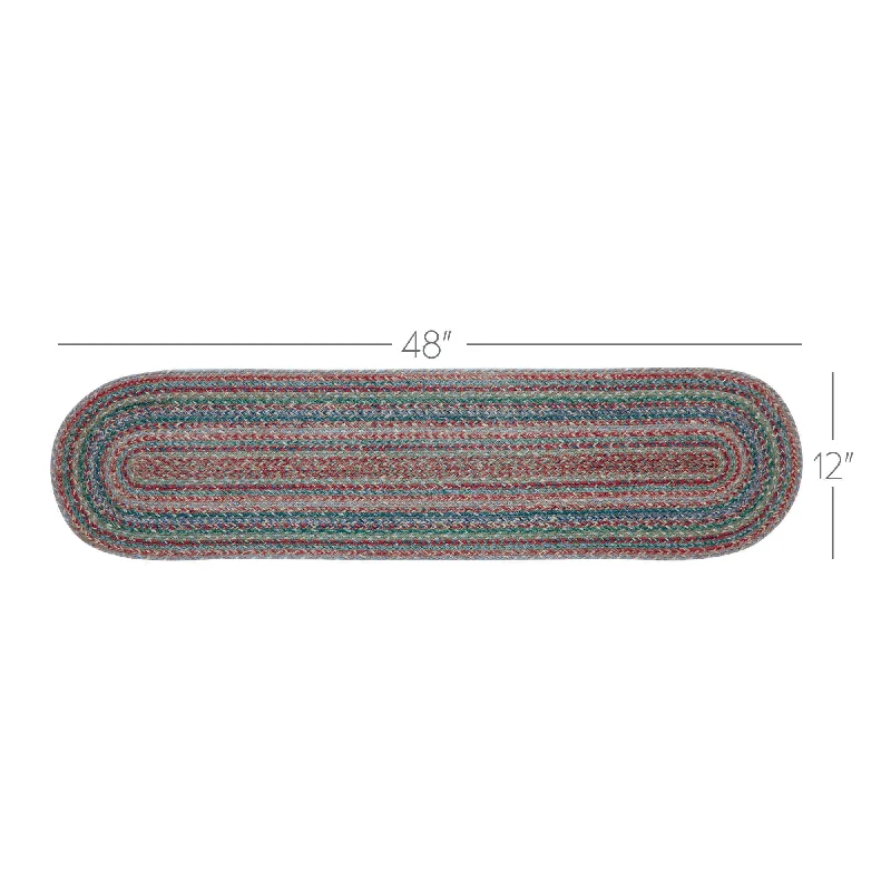 Bed skirts with a vintage - inspired patternMulti Jute Oval Runner 12x48
