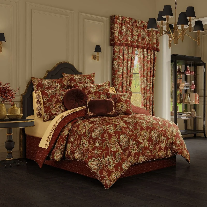 Cotton - filled comforters for a breathable and natural sleep experienceRoyal Court Montecito Red Comforter Set Cotton - filled comforters for a breathable and natural sleep experienceRoyal Court Montecito Red Comforter Set