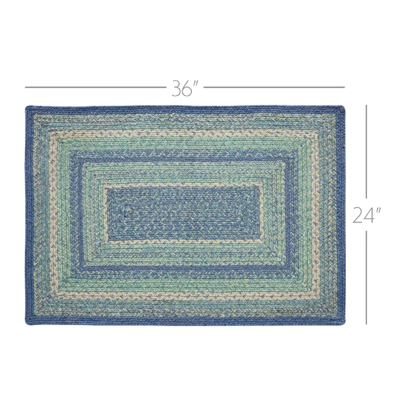 Bed skirts with a ruffled tiered designJolie Jute Rug Rect w/ Pad 24x36