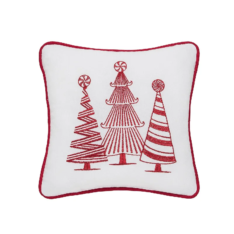 Square Pillows for Modern Home DecorPeppermint Forest Mini Pillow