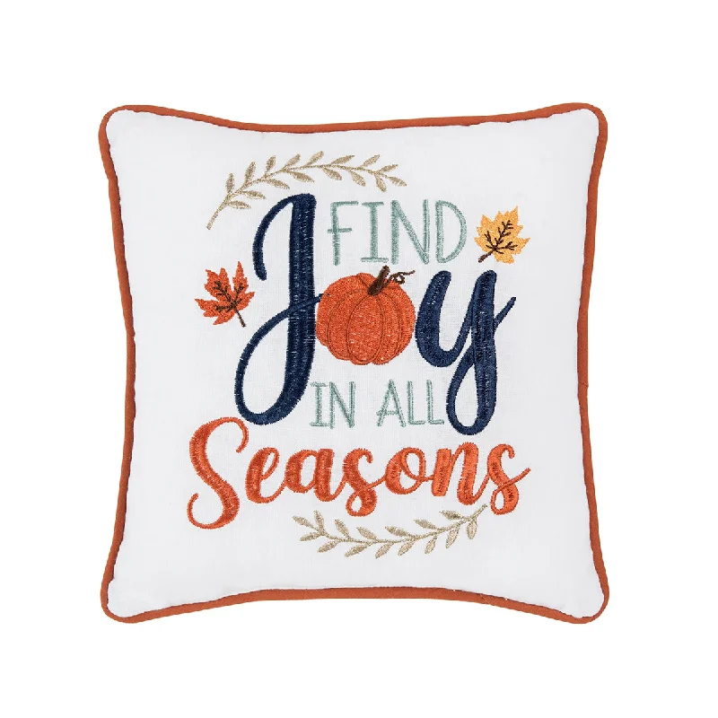 Bolster Pillows for Sofa DecorationFind Joy In All Seasons Mini Pillow