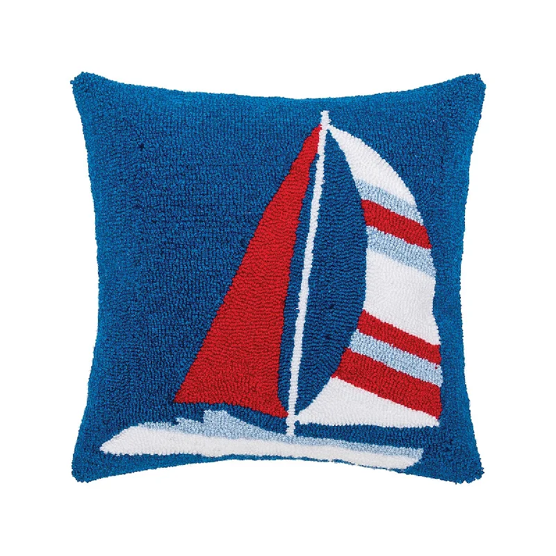 Round Pillows for Boho-Style InteriorsSailboat Pillow