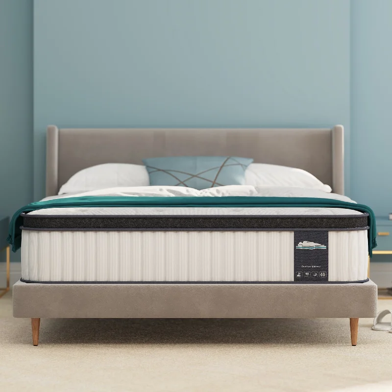 Natural latex and organic cotton blend mattresses12" Hybrid Memory Foam and Pocket Spring Mattress, Mattress in a Box Natural latex and organic cotton blend mattresses12" Hybrid Memory Foam and Pocket Spring Mattress, Mattress in a Box
