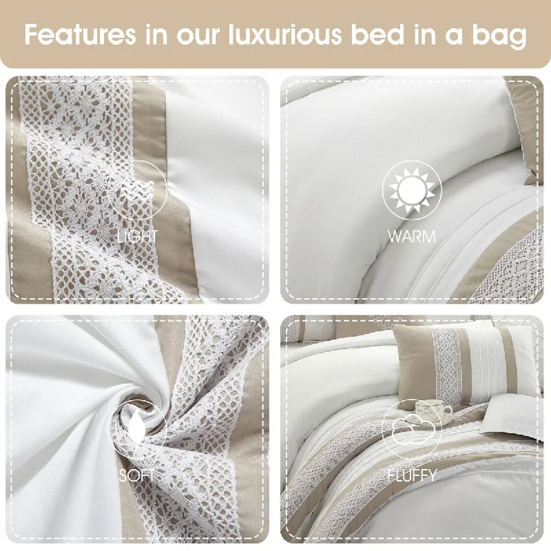 King - size comforters to fit large king - sized beds perfectlyNanshing Krystel 7 Piece Boho Chic Comforter Set King - size comforters to fit large king - sized beds perfectlyNanshing Krystel 7 Piece Boho Chic Comforter Set