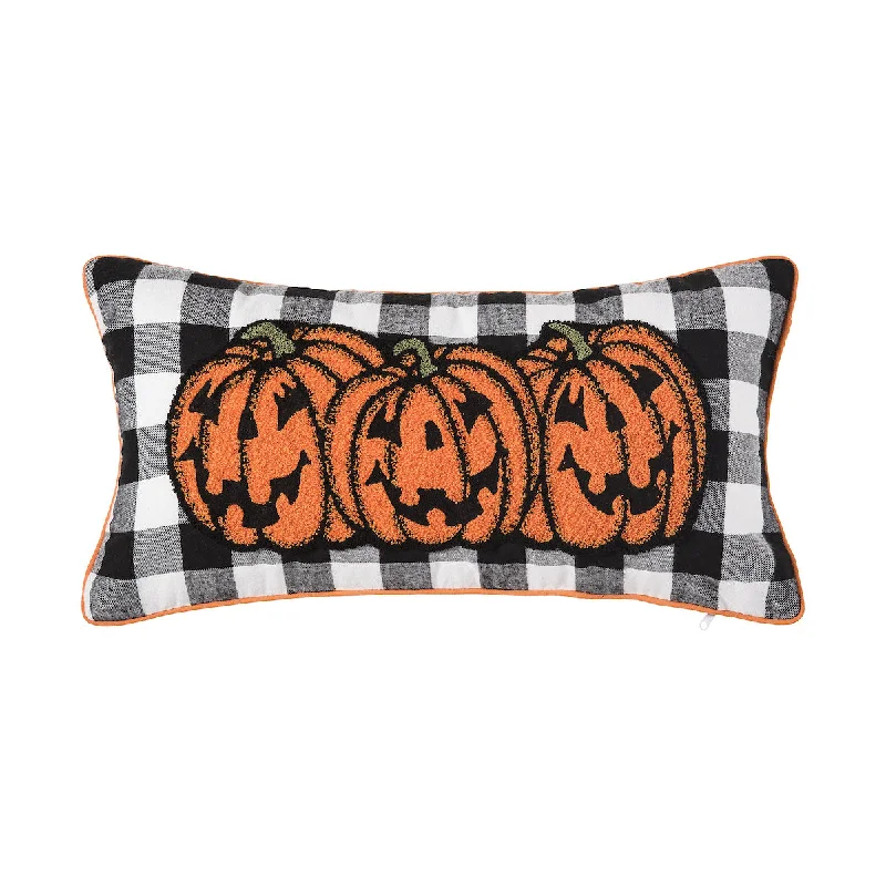 Hypoallergenic Pillows for Allergy SufferersJack-o -Lantern Check Bolster