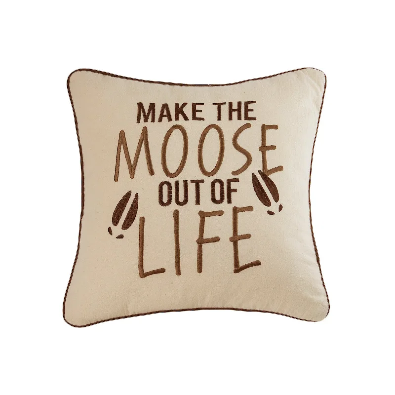 Decorative Pillows for Living Room MakeoverMoose Out of Life Pillow