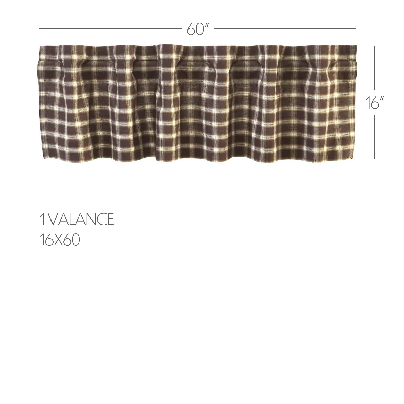 Bed skirts with a ruffled tiered designRory Valance 16x60