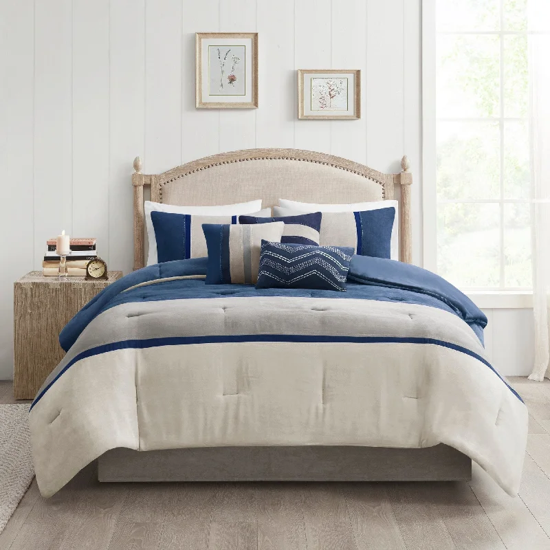 Queen - size comforters for standard queen - sized mattressesMadison Park Hanover 7-piece Comforter Set Queen - size comforters for standard queen - sized mattressesMadison Park Hanover 7-piece Comforter Set