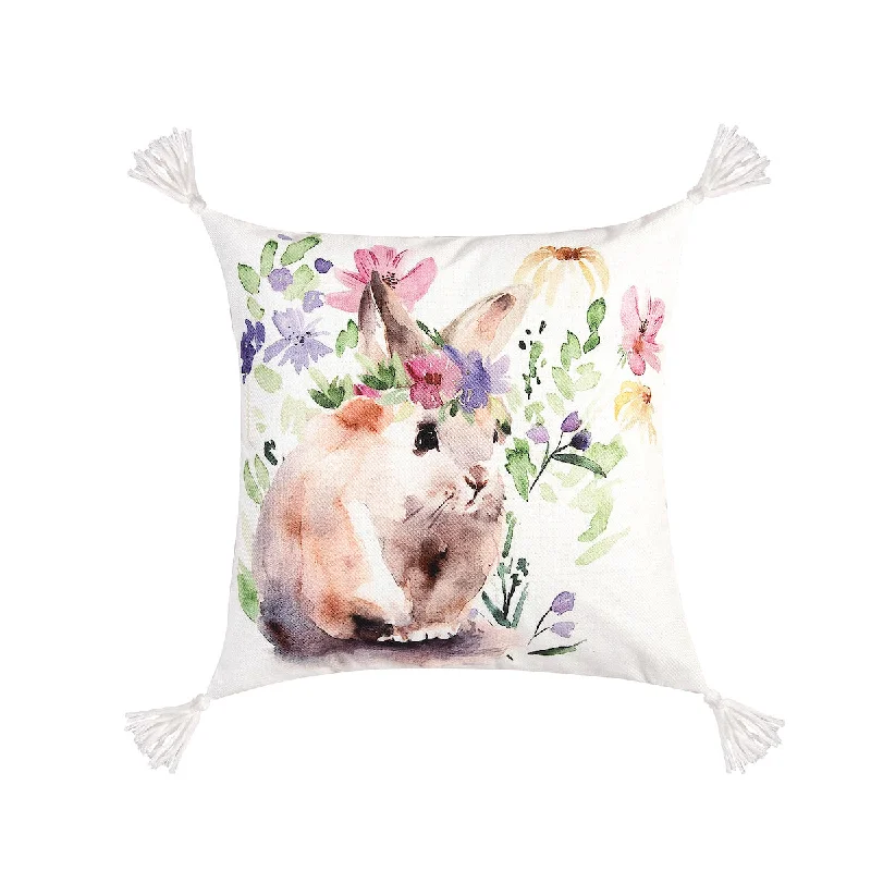 Down Alternative Pillows for Ethical ChoicesFlowers Bunny Pillow II