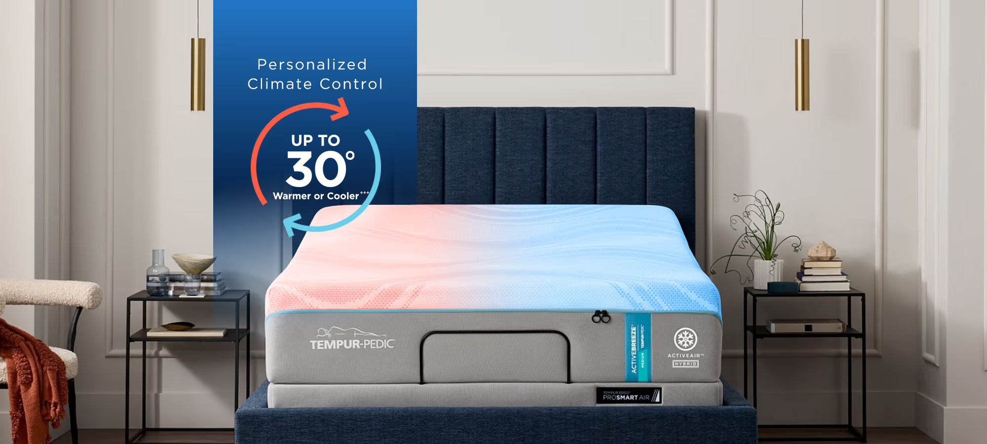 Latex mattresses with natural bounce and breathabilityTempur-Pedic TEMPUR-ActiveBreeze® Smart Bed Latex mattresses with natural bounce and breathabilityTempur-Pedic TEMPUR-ActiveBreeze® Smart Bed