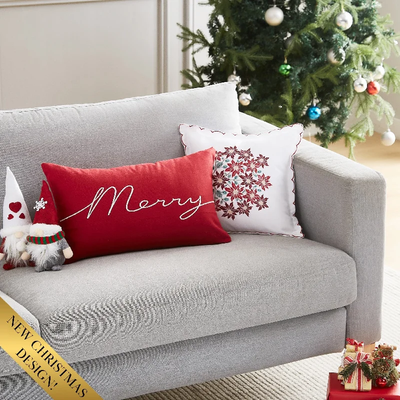 Cotton Pillows for Natural ComfortHoliday Harmony 2-Piece Throw Pillow Set