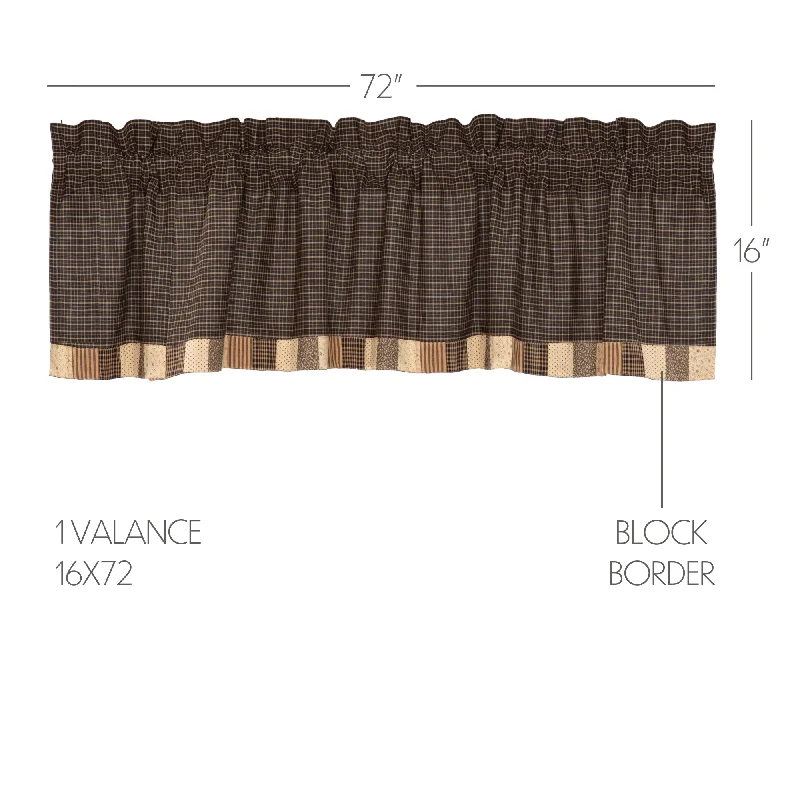 Bed skirts with a scalloped hem for a charming detailKettle Grove Valance Block Border 16x72 Bed skirts with a scalloped hem for a charming detailKettle Grove Valance Block Border 16x72